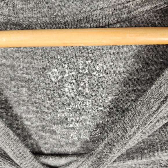 Oregon Ducks University Blue 84 Long Sleeve T Shirt Gray Spellout Large Mens - Picture 2 of 8